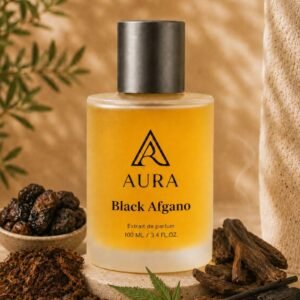 عطر أورا بلاك أفغانو AURA Black Afgano – عطر رجالي فاخر بنفحات العود والقهوة والتبغ
