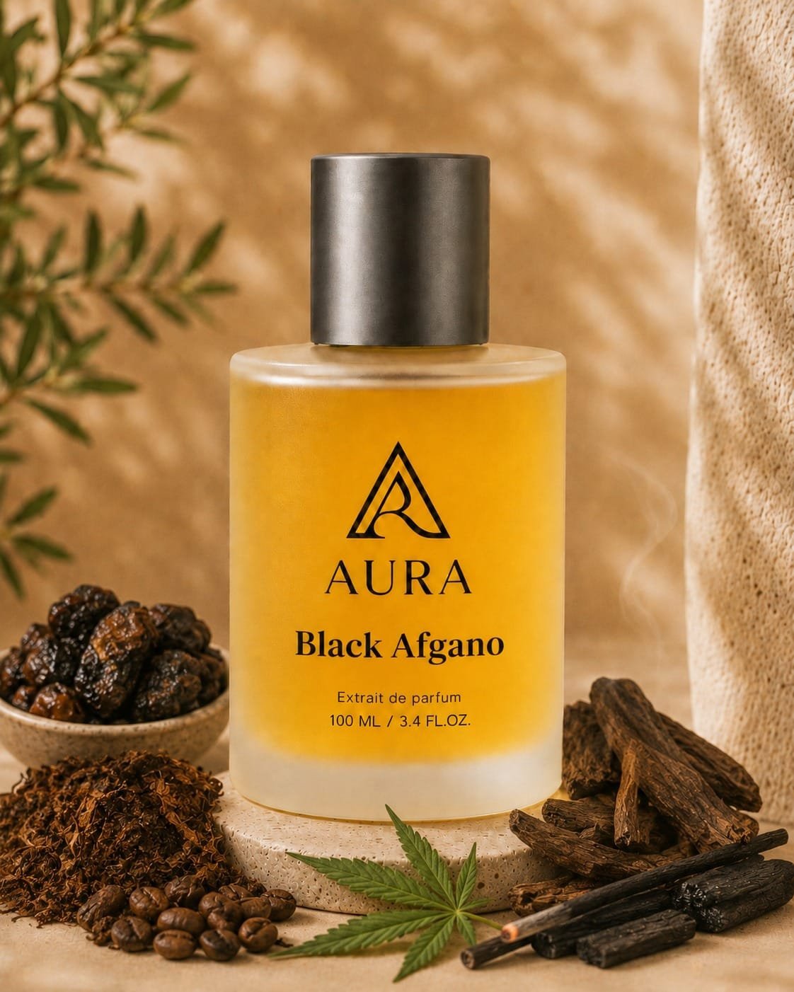 عطر أورا بلاك أفغانو AURA Black Afgano – عطر رجالي فاخر بنفحات العود والقهوة والتبغ