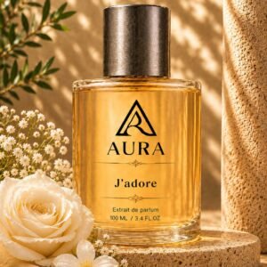 عطر أورا جادور AURA J'adore – عطر نسائي فاخر بنفحات الزهور البيضاء والفواكه الراقية