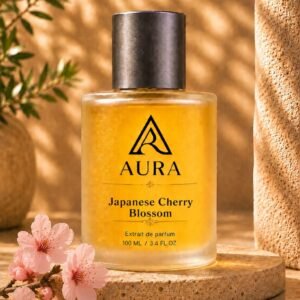 عطر أورا جابانيز تشيري بلوسوم AURA Japanese Cherry Blossom – عطر نسائي رقيق بنفحات أزهار الكرز والكمثرى والمسك