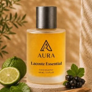 عطر أورا لاكوست إسينشال AURA Lacoste Essential – عطر رجالي منعش بنفحات البرغموت والحمضيات والأخشاب