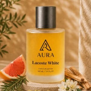 عطر أورا لاكوست وايت AURA Lacoste White – عطر رجالي منعش بنفحات الجريب فروت وإكليل الجبل والأخشاب