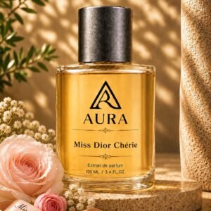 عطر أورا ميس ديور شيري AURA Miss Dior Chérie – عطر نسائي فاخر بنفحات الفراولة والورد والمسك الناعم