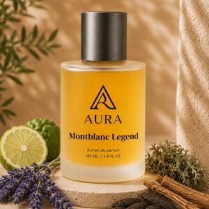 عطر أورا مونت بلانك ليجند AURA Montblanc Legend – عطر رجالي فاخر بنفحات البرغموت واللافندر وخشب الصندل