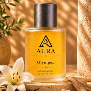 عطر أورا أوليمبيا AURA Olympea – عطر نسائي فاخر بنفحات الفانيليا المالحة والياسمين والعنبر