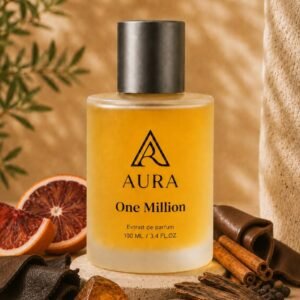 عطر أورا وان مليون AURA One Million – عطر رجالي فاخر بنفحات البرتقال الدموي والقرفة والجلد