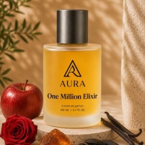 عطر أورا وان مليون إليكسير AURA One Million Elixir – عطر رجالي فاخر بنفحات التفاح والورد والفانيليا