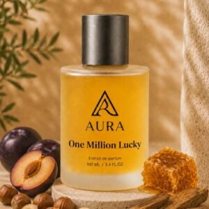 عطر أورا وان مليون لاكي AURA One Million Lucky – عطر رجالي فاخر بنفحات البرقوق والعسل والبندق