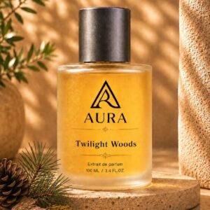 عطر أورا تويلايت وودز AURA Twilight Woods – عطر نسائي دافئ بنفحات الأخشاب والعنبر والمسك الفاخر