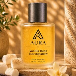 عطر أورا فانيلا بين مارشميلو AURA Vanilla Bean Marshmallow – عطر نسائي حلو بنفحات الفانيليا والمارشميلو الكريمي