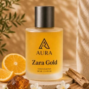 عطر أورا زارا جولد AURA Zara Gold – عطر رجالي فاخر بنفحات البرتقال وزهر البرتقال والعنبر